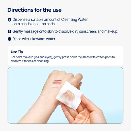 Torriden DIVE-IN Hyaluronic Acid Cleansing Water kÀyttöohje