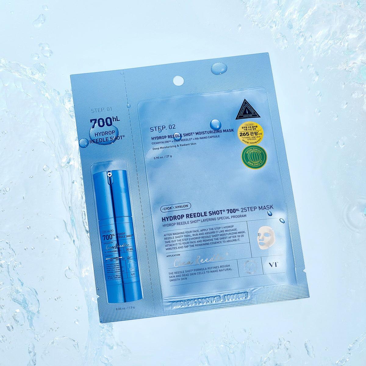 [VT Cosmetics] Hydrop Reedle Shot 700hL 2Step Mask