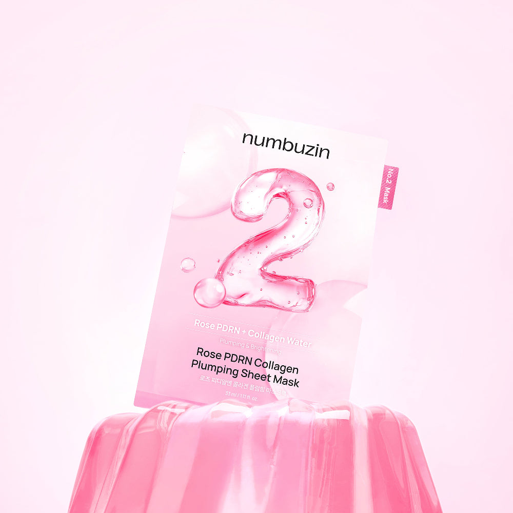 [Numbuzin] No.2 Rose PDRN Collagen Plumping Sheet Mask (1ea)