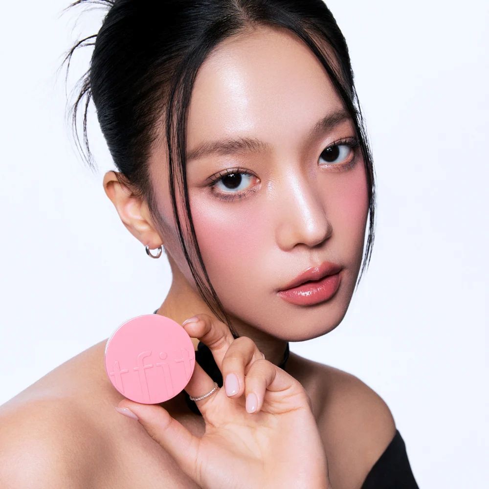 [TFIT] Fluffy Velvet Cushion Blush