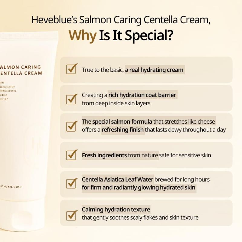 [HEVEBLUE] Salmon Caring Centella Creme