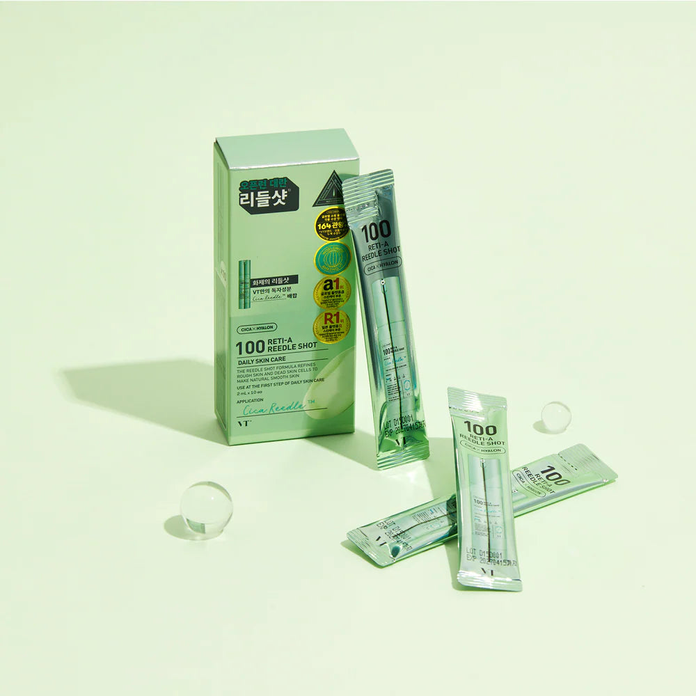[VT Cosmetics] Reti-A Reedle Shot 100 Stick Pouch (10pcs)